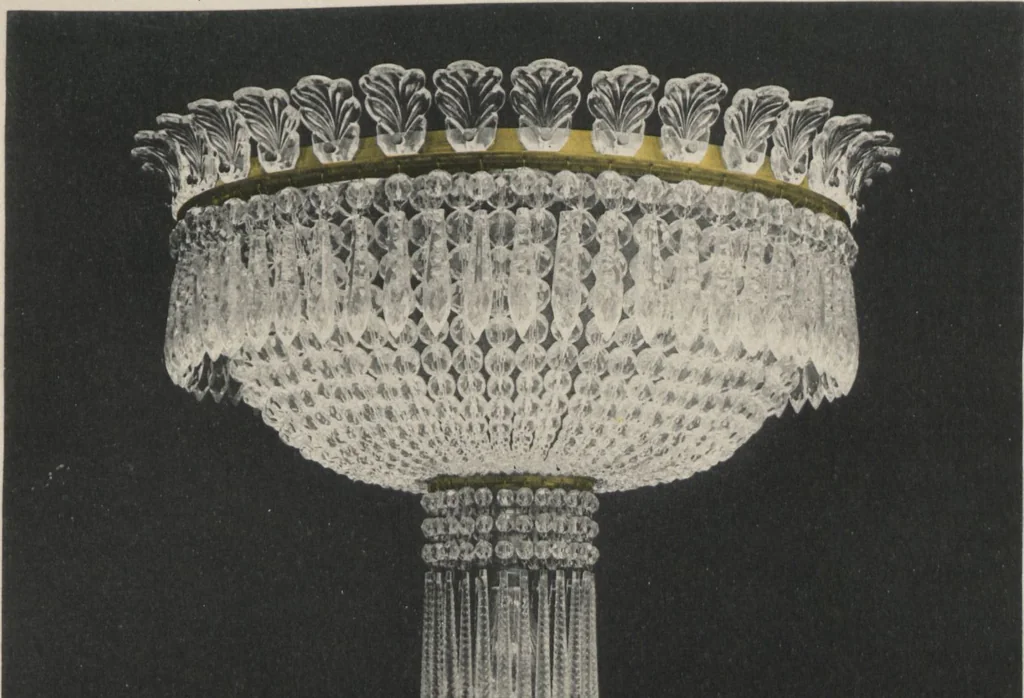An illustration from Tarif des articles d'eclairage / Compagnie des cristalleries de Baccarat, 1907, leaf 103