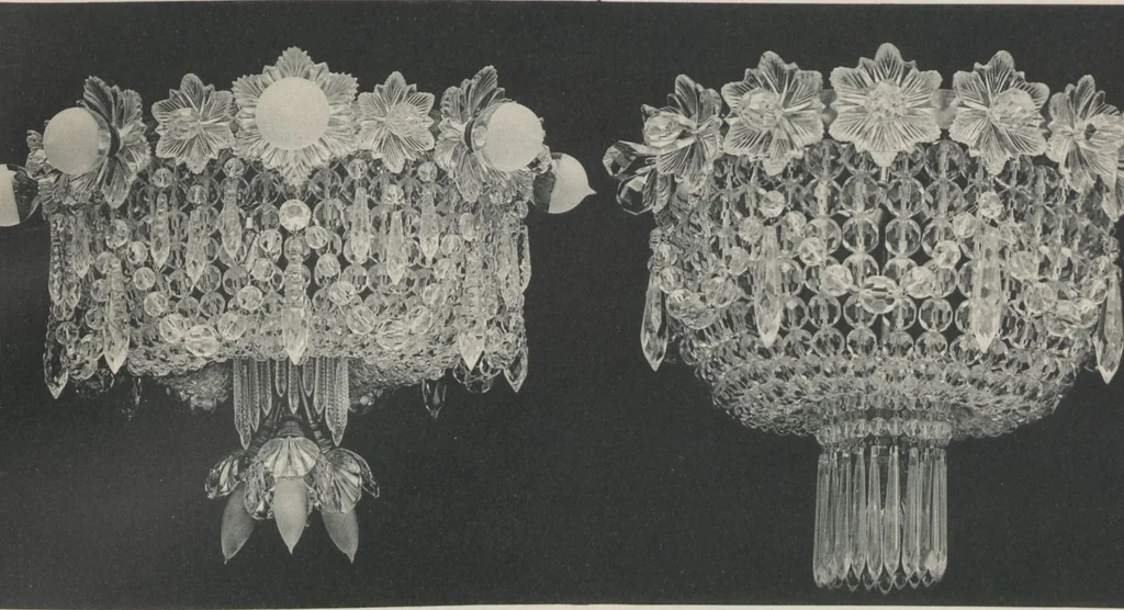 An illustration from Tarif des articles d'eclairage / Compagnie des cristalleries de Baccarat, 1907, leaf 104