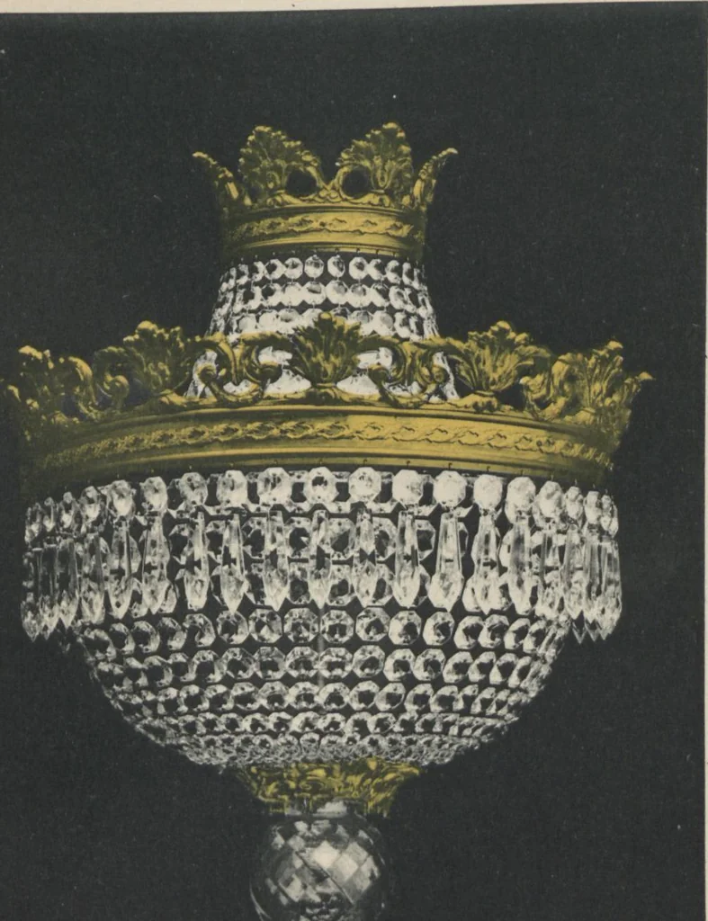 An illustration from Tarif des articles d'eclairage / Compagnie des cristalleries de Baccarat, 1907, leaf 105