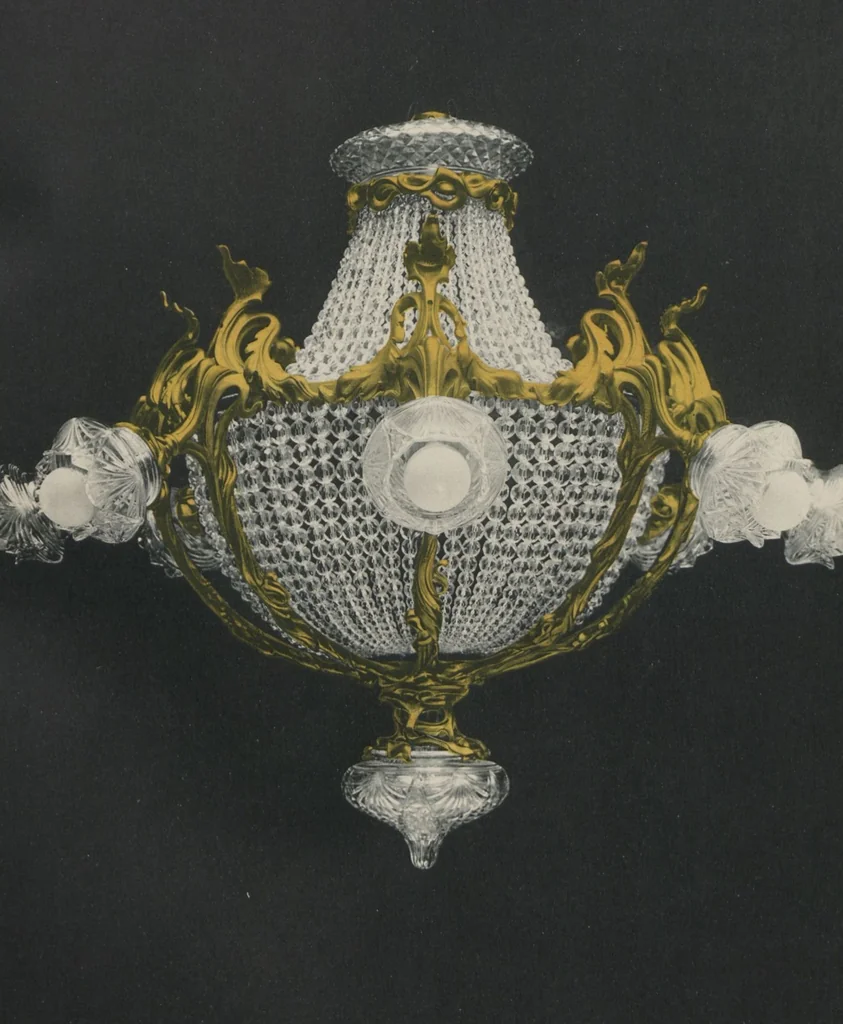 An illustration from Tarif des articles d'eclairage / Compagnie des cristalleries de Baccarat, 1907, leaf 109
