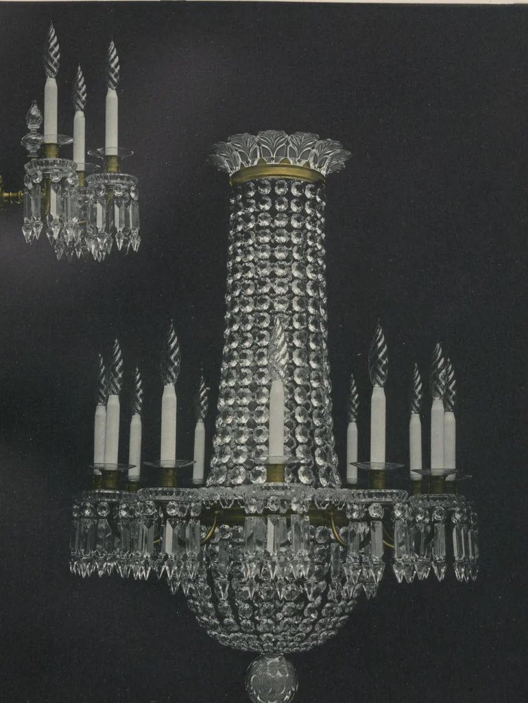 An illustration from Tarif des articles d'eclairage / Compagnie des cristalleries de Baccarat, 1907, leaf 114
