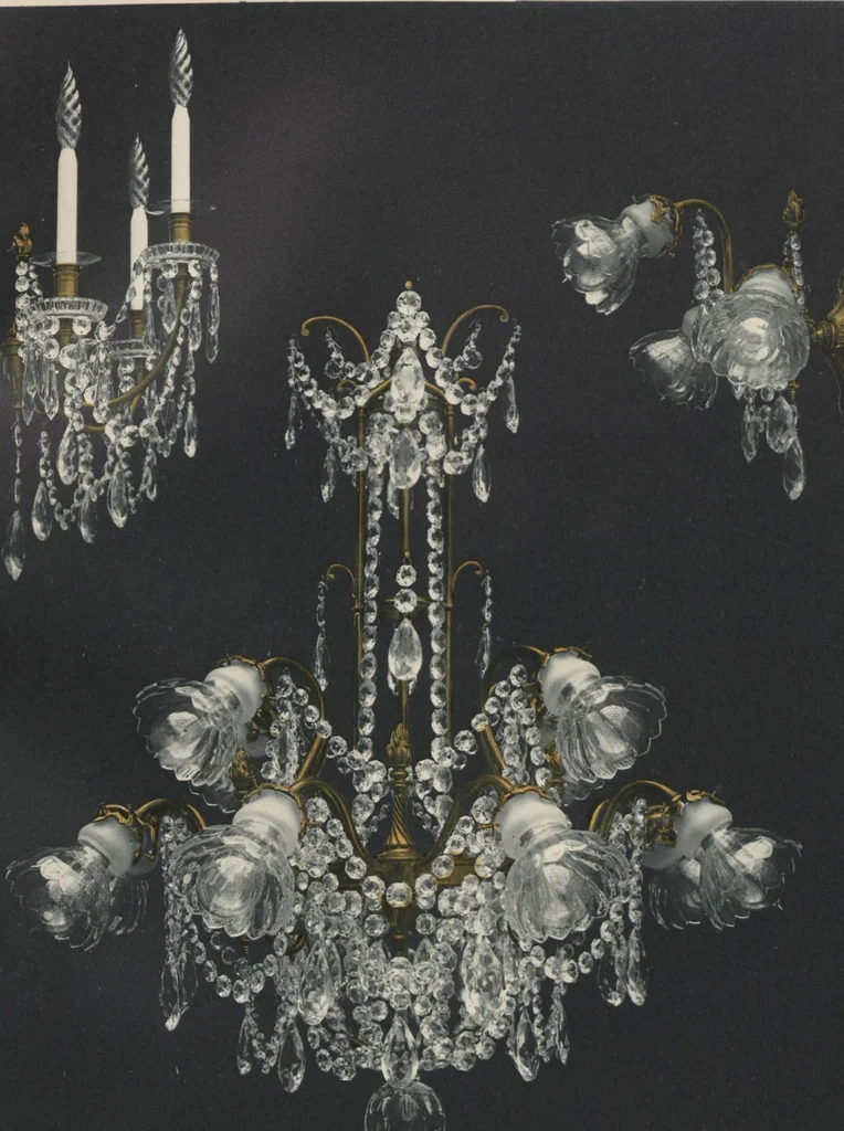 An illustration from Tarif des articles d'eclairage / Compagnie des cristalleries de Baccarat, 1907, leaf 115
