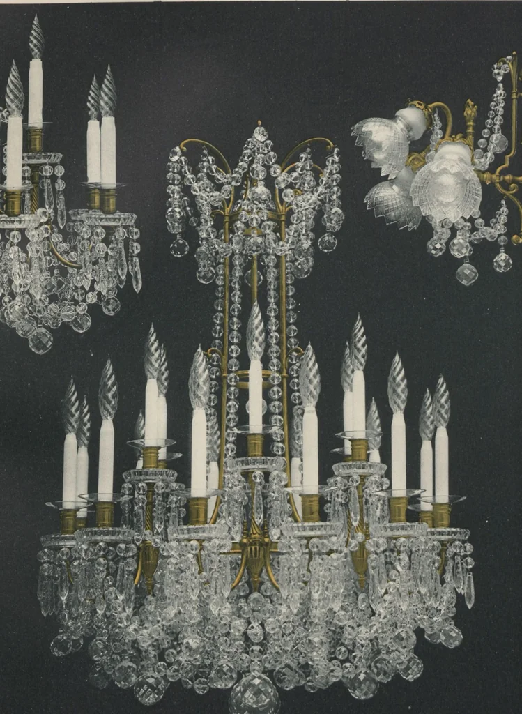 An illustration from Tarif des articles d'eclairage / Compagnie des cristalleries de Baccarat, 1907, leaf 116