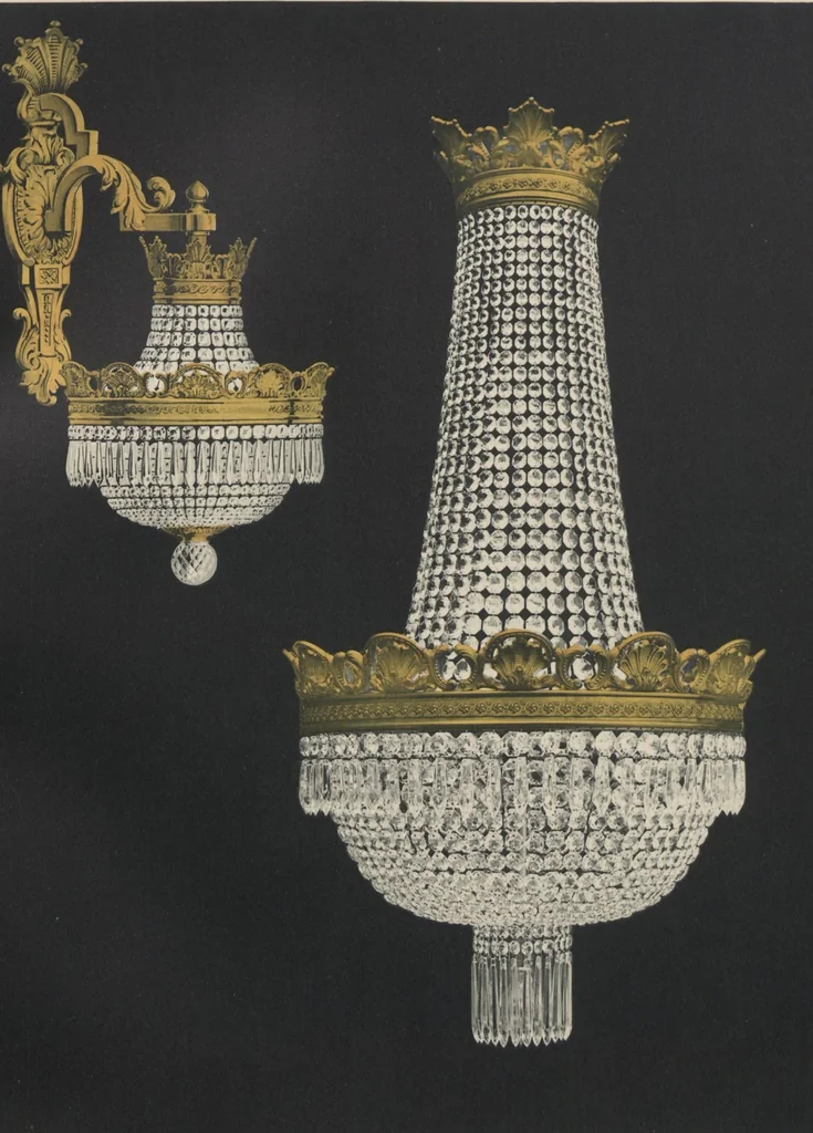 An illustration from Tarif des articles d'eclairage / Compagnie des cristalleries de Baccarat, 1907, leaf 120
