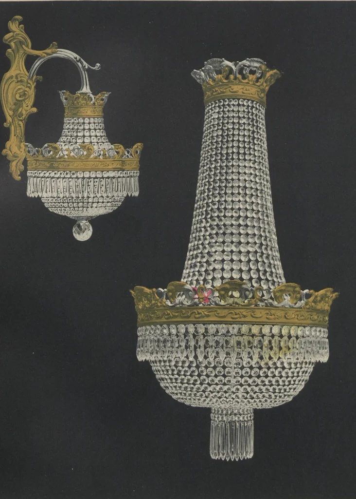 An illustration from Tarif des articles d'eclairage / Compagnie des cristalleries de Baccarat, 1907, leaf 121