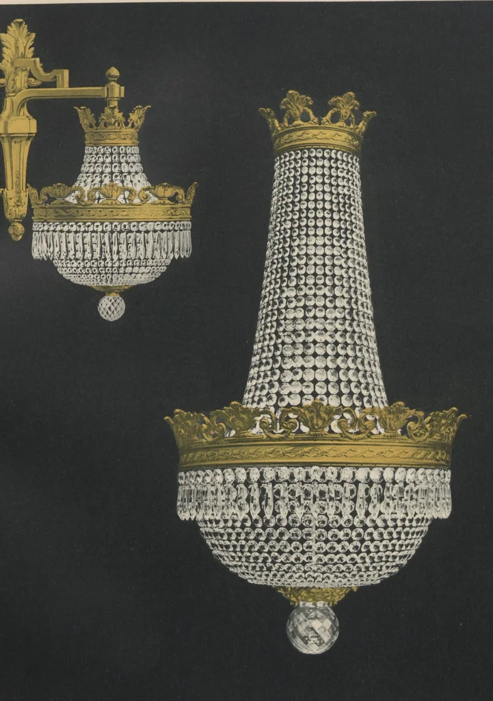 An illustration from Tarif des articles d'eclairage / Compagnie des cristalleries de Baccarat, 1907, leaf 122