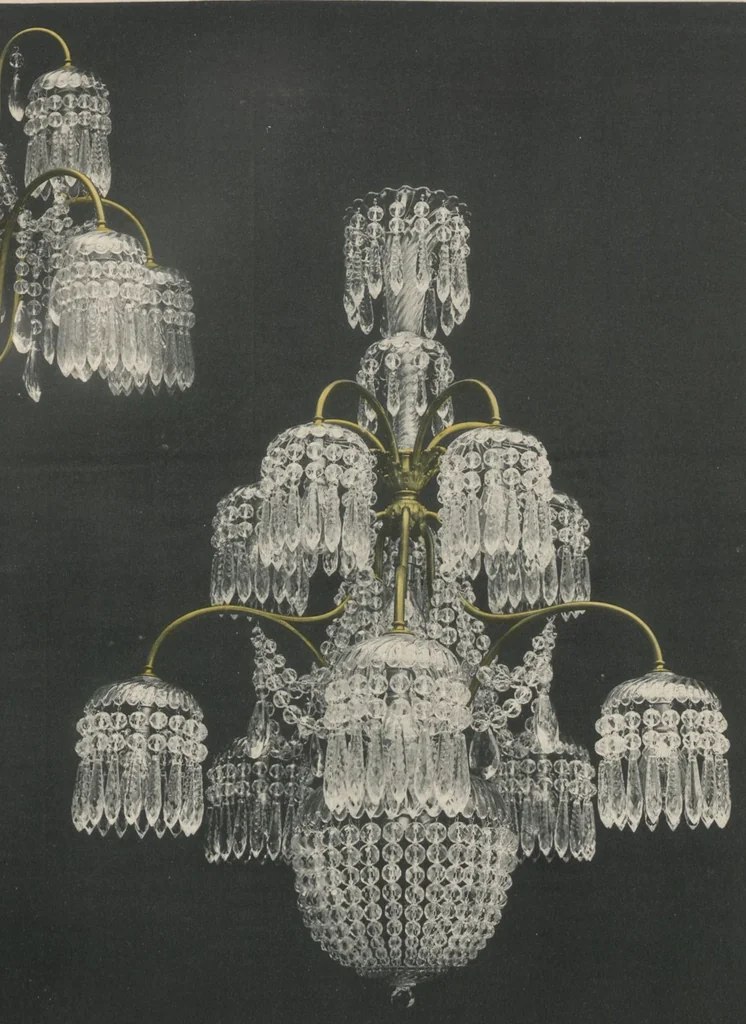 An illustration from Tarif des articles d'eclairage / Compagnie des cristalleries de Baccarat, 1907, leaf 124
