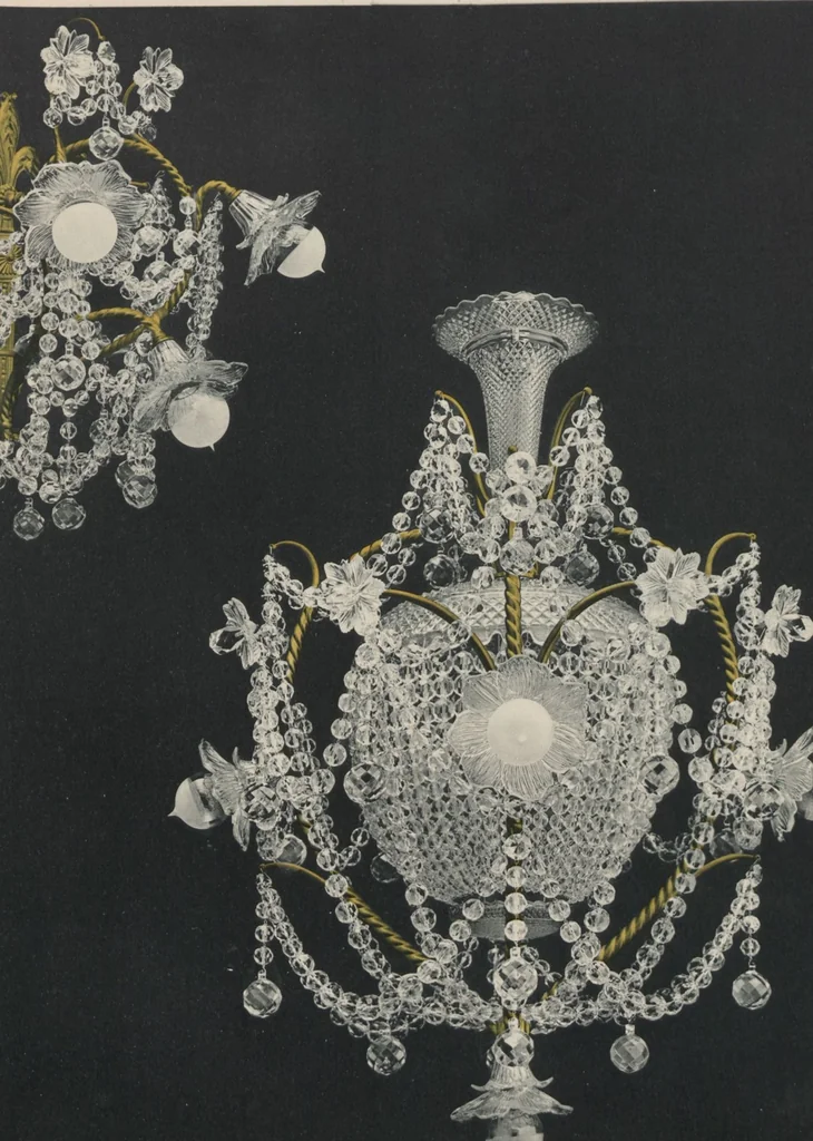 An illustration from Tarif des articles d'eclairage / Compagnie des cristalleries de Baccarat, 1907, leaf 125