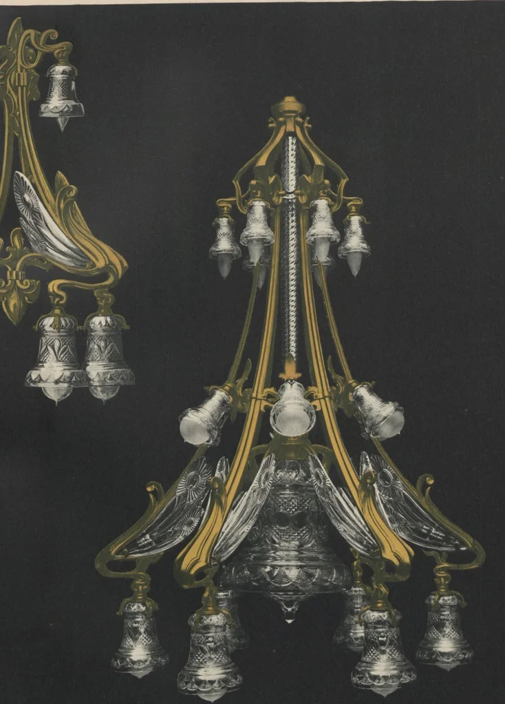 An illustration from Tarif des articles d'eclairage / Compagnie des cristalleries de Baccarat, 1907, leaf 127
