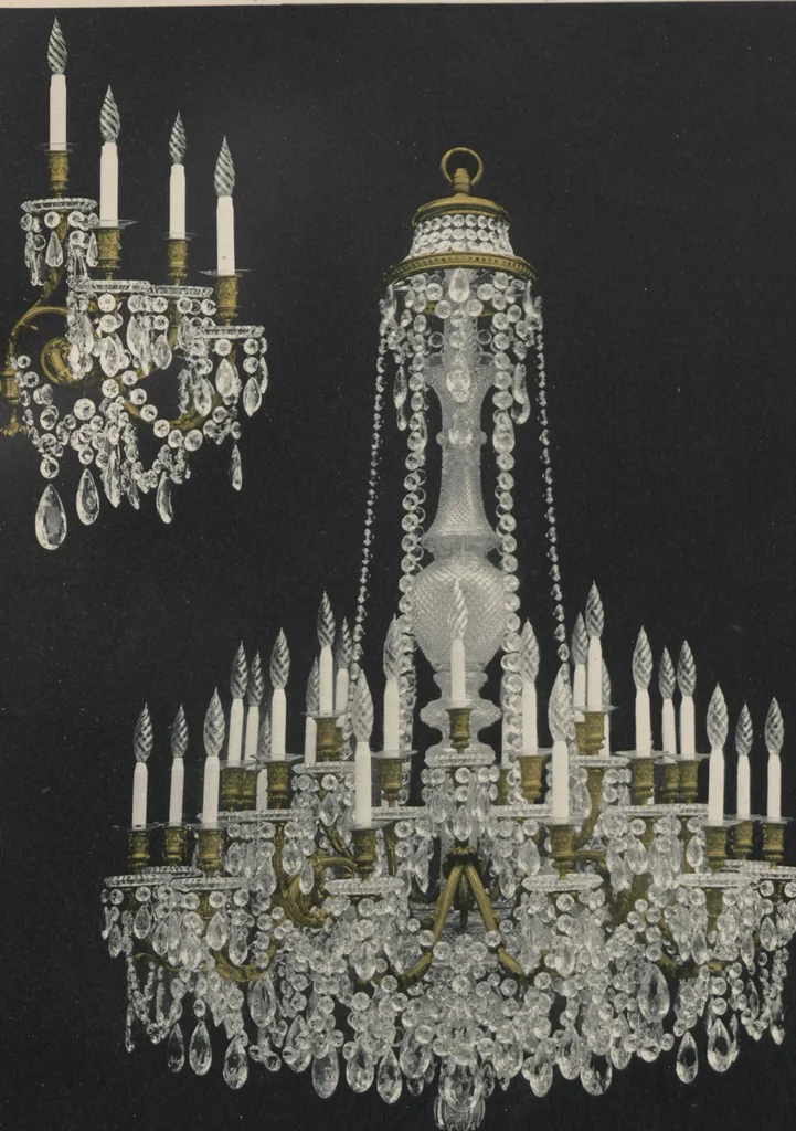 An illustration from Tarif des articles d'eclairage / Compagnie des cristalleries de Baccarat, 1907, leaf 128