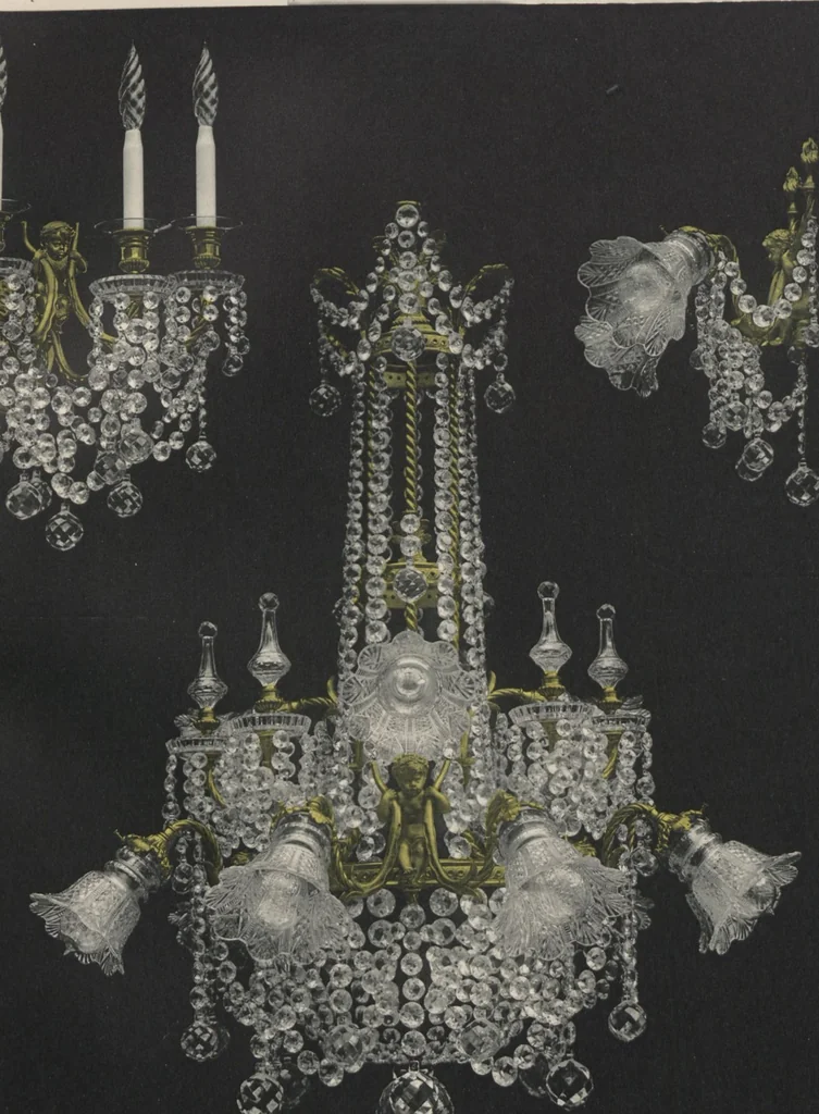 An illustration from Tarif des articles d'eclairage / Compagnie des cristalleries de Baccarat, 1907, leaf 129