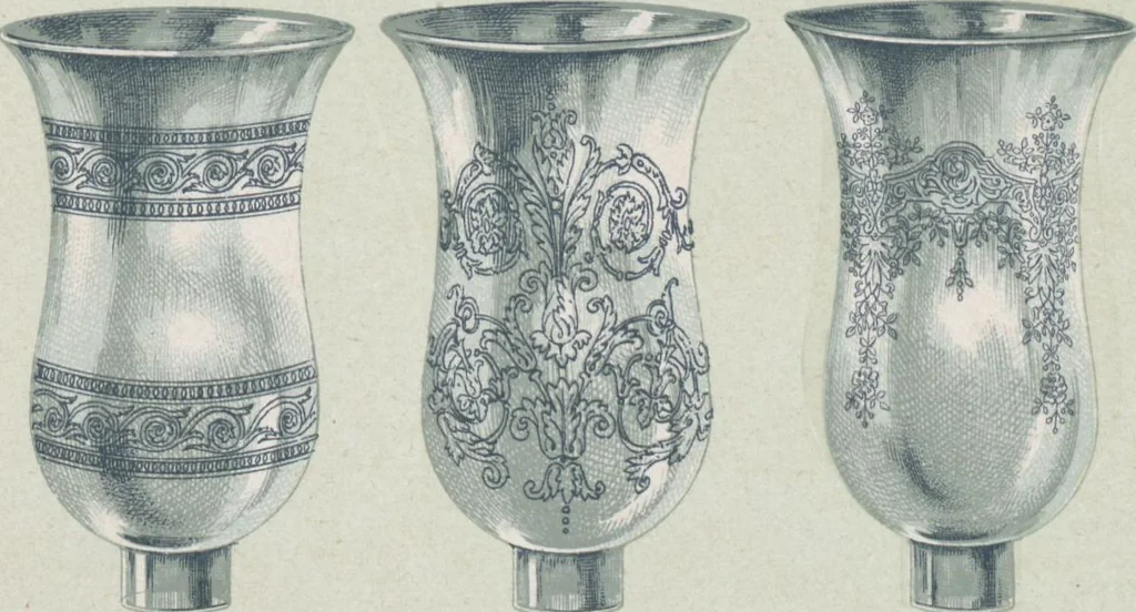 An illustration from Tarif des articles d'eclairage / Compagnie des cristalleries de Baccarat, 1907, leaf 25