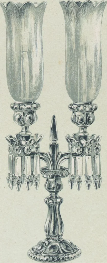 An illustration from Tarif des articles d'eclairage / Compagnie des cristalleries de Baccarat, 1907, leaf 30