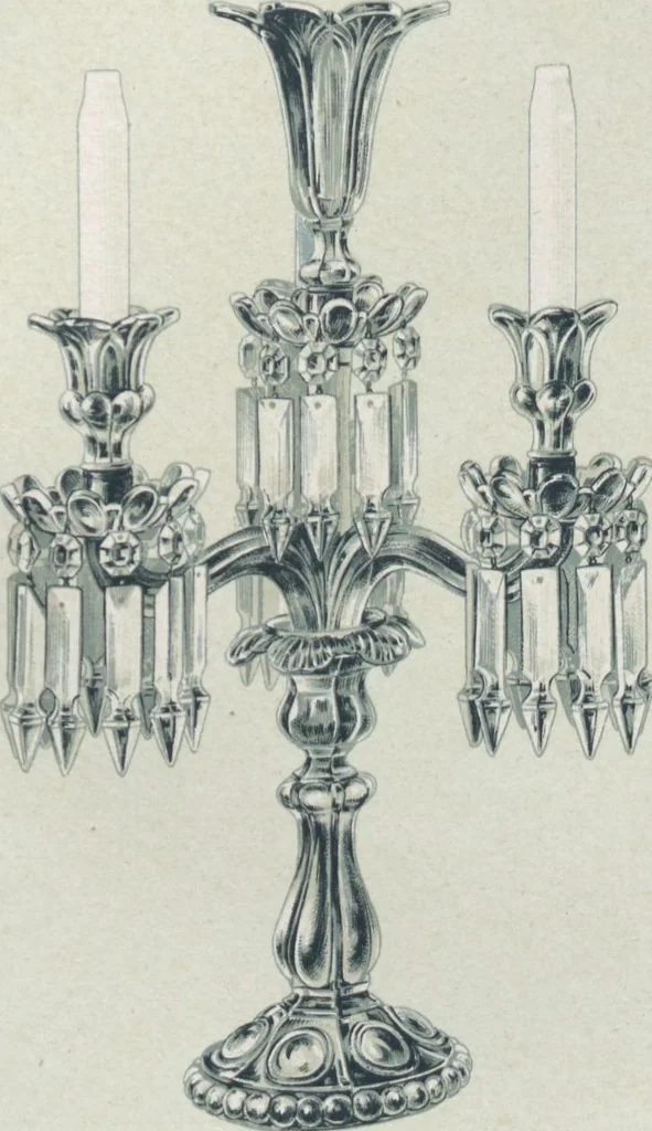 An illustration from Tarif des articles d'eclairage / Compagnie des cristalleries de Baccarat, 1907, leaf 30