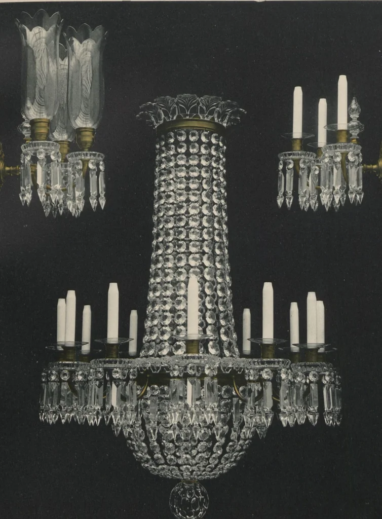 An illustration from Tarif des articles d'eclairage / Compagnie des cristalleries de Baccarat, 1907, leaf 47