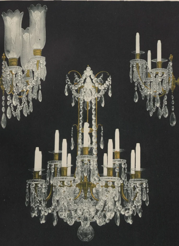 An illustration from Tarif des articles d'eclairage / Compagnie des cristalleries de Baccarat, 1907, leaf 48