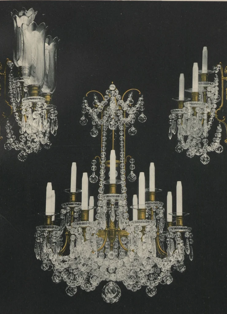 An illustration from Tarif des articles d'eclairage / Compagnie des cristalleries de Baccarat, 1907, leaf 49