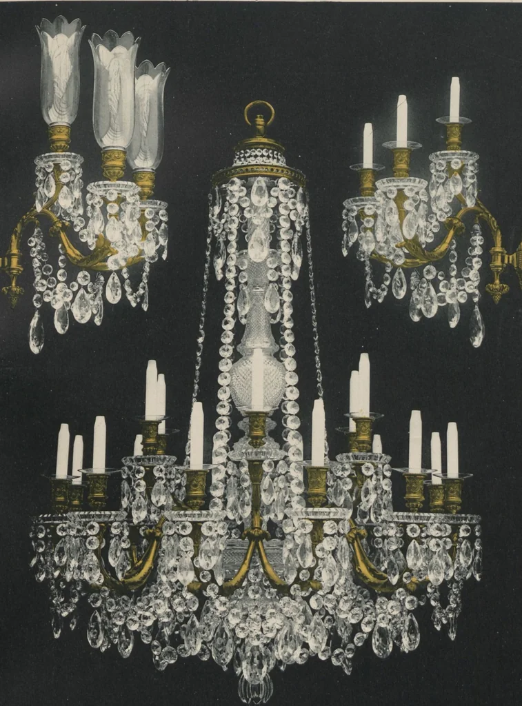 An illustration from Tarif des articles d'eclairage / Compagnie des cristalleries de Baccarat, 1907, leaf 52