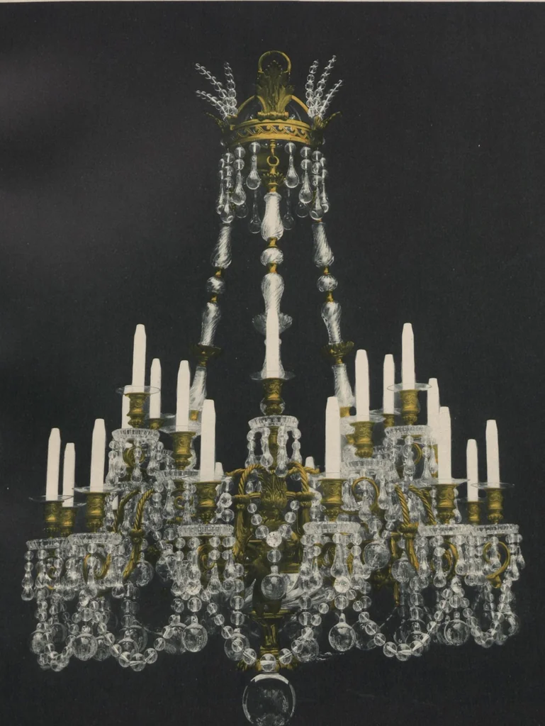 An illustration from Tarif des articles d'eclairage / Compagnie des cristalleries de Baccarat, 1907, leaf 54