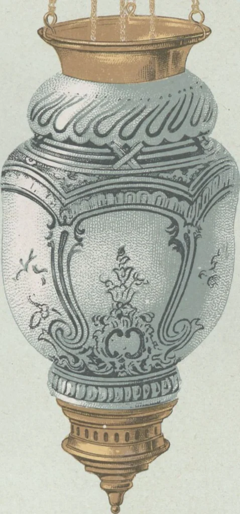 An illustration from Tarif des articles d'eclairage / Compagnie des cristalleries de Baccarat, 1907, leaf 70