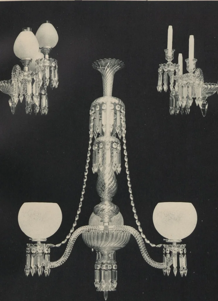 An illustration from Tarif des articles d'eclairage / Compagnie des cristalleries de Baccarat, 1907, leaf 79
