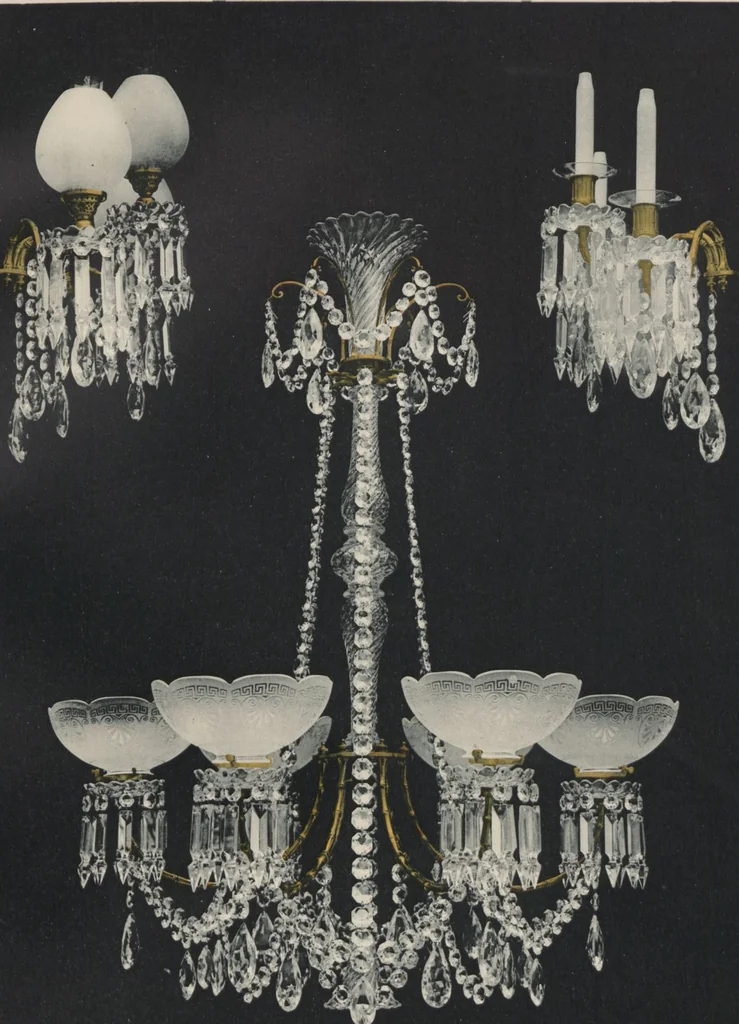An illustration from Tarif des articles d'eclairage / Compagnie des cristalleries de Baccarat, 1907, leaf 85