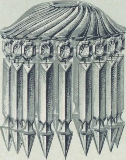 An illustration from Tarif des articles d'eclairage / Compagnie des cristalleries de Baccarat, 1907, leaf 94