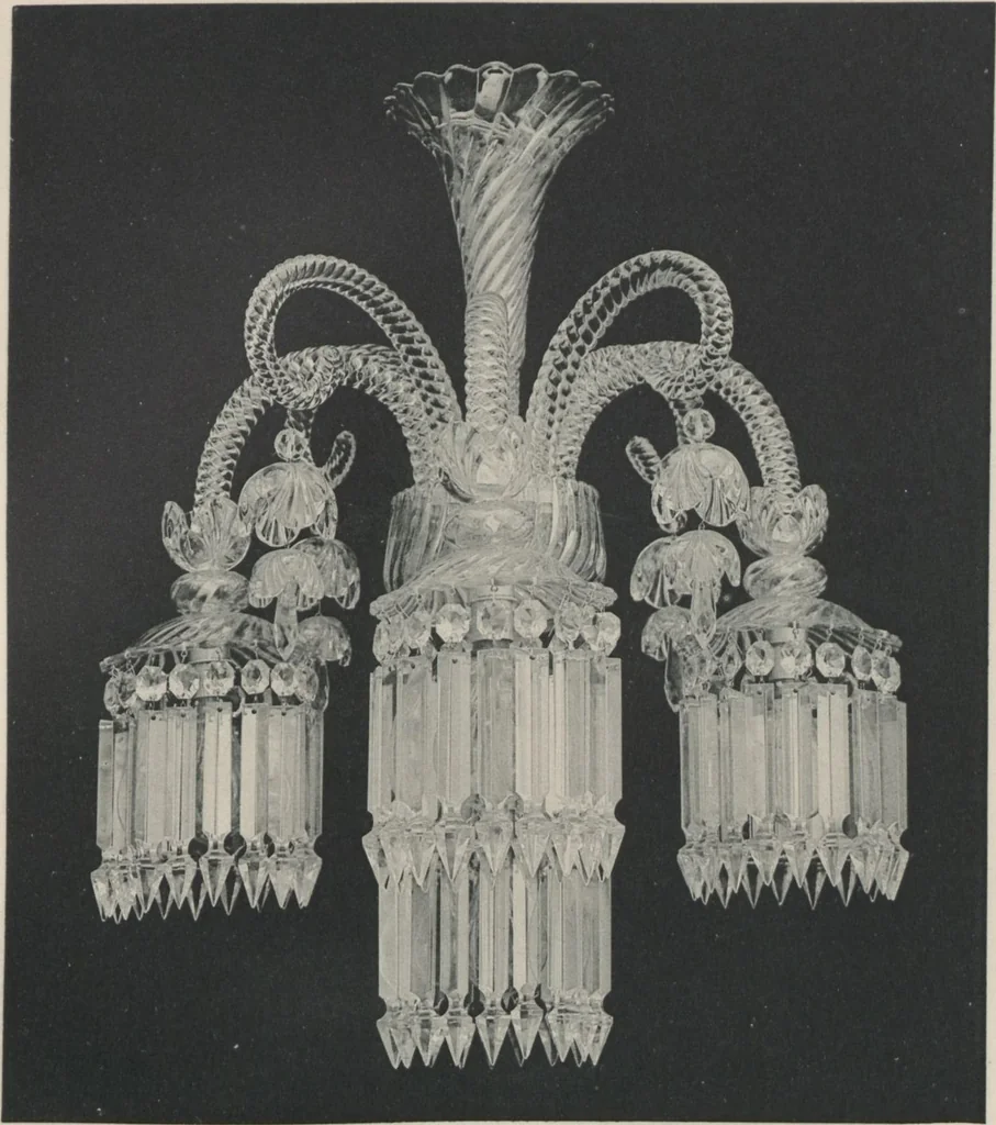 An illustration from Tarif des articles d'eclairage / Compagnie des cristalleries de Baccarat, 1907, leaf 97