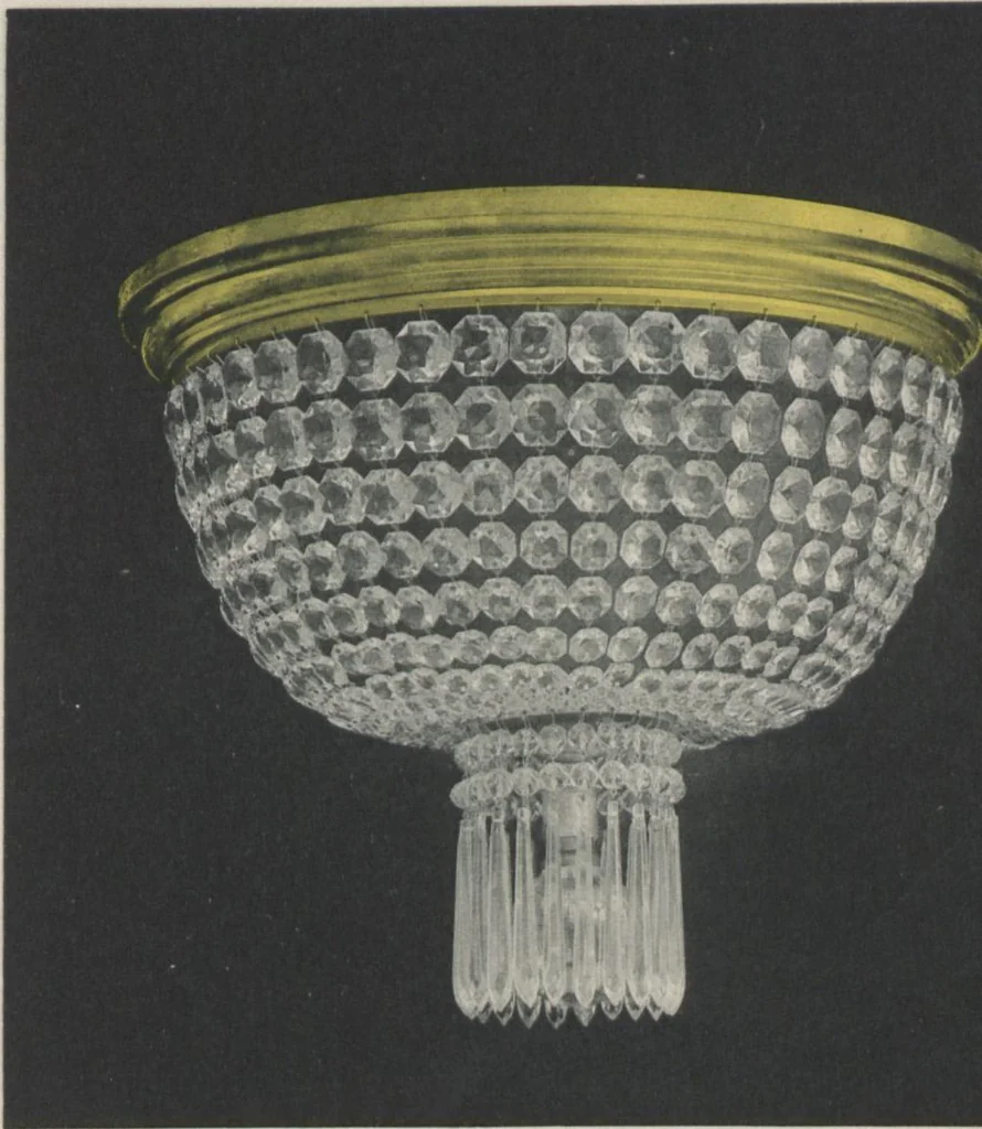 An illustration from Tarif des articles d'eclairage / Compagnie des cristalleries de Baccarat, 1907, leaf 98