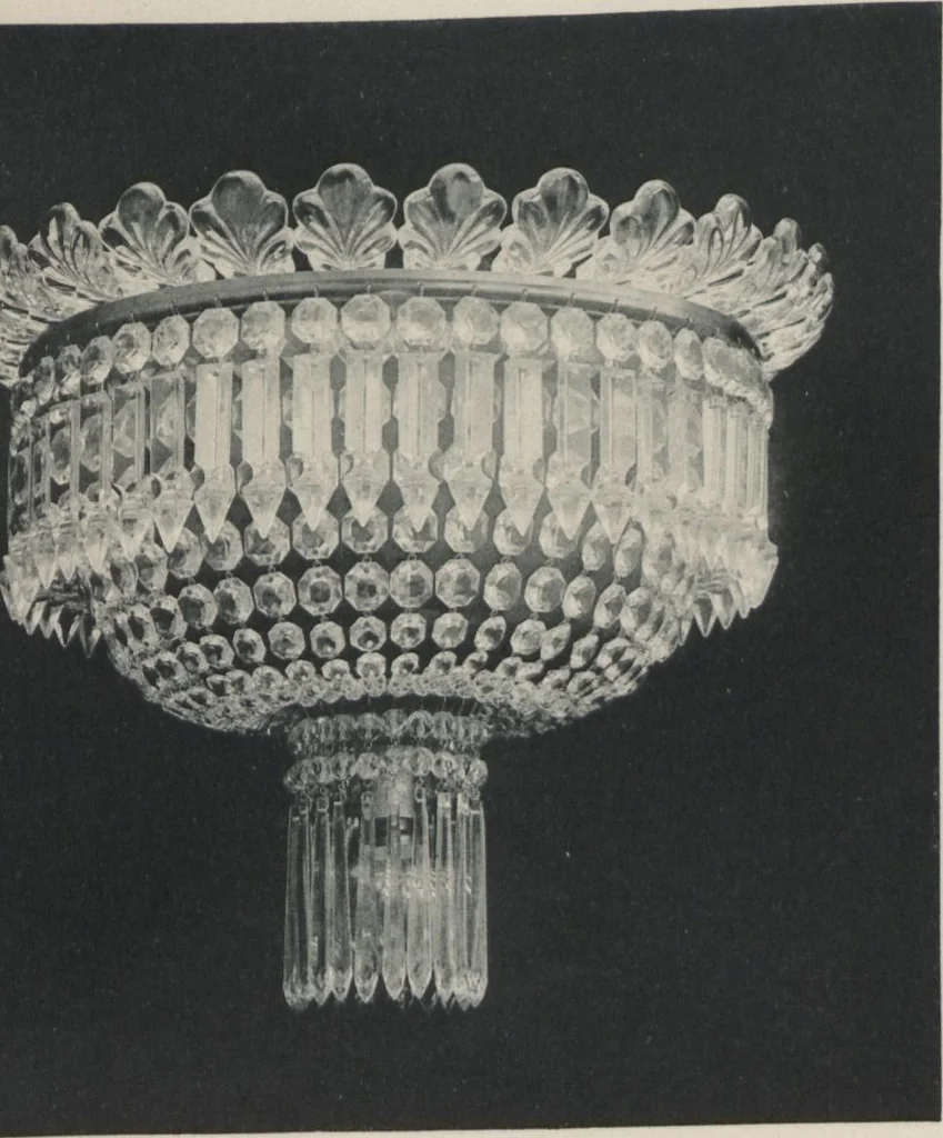 An illustration from Tarif des articles d'eclairage / Compagnie des cristalleries de Baccarat, 1907, leaf 98