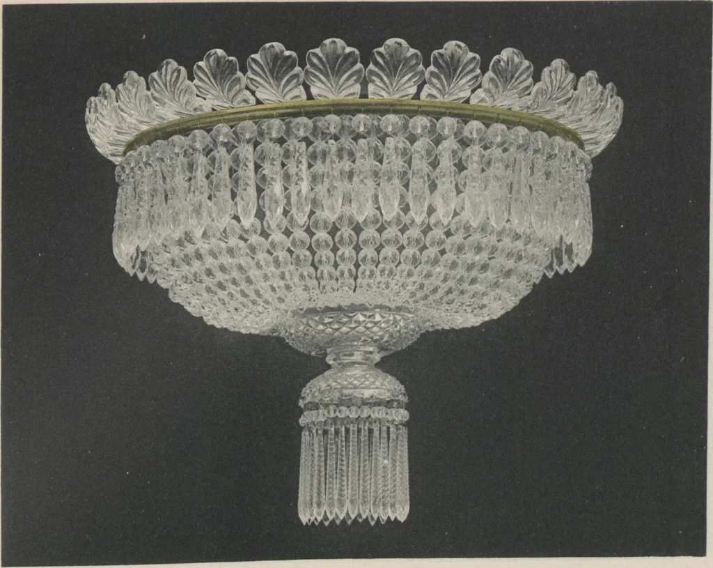 An illustration from Tarif des articles d'eclairage / Compagnie des cristalleries de Baccarat, 1907, leaf 99