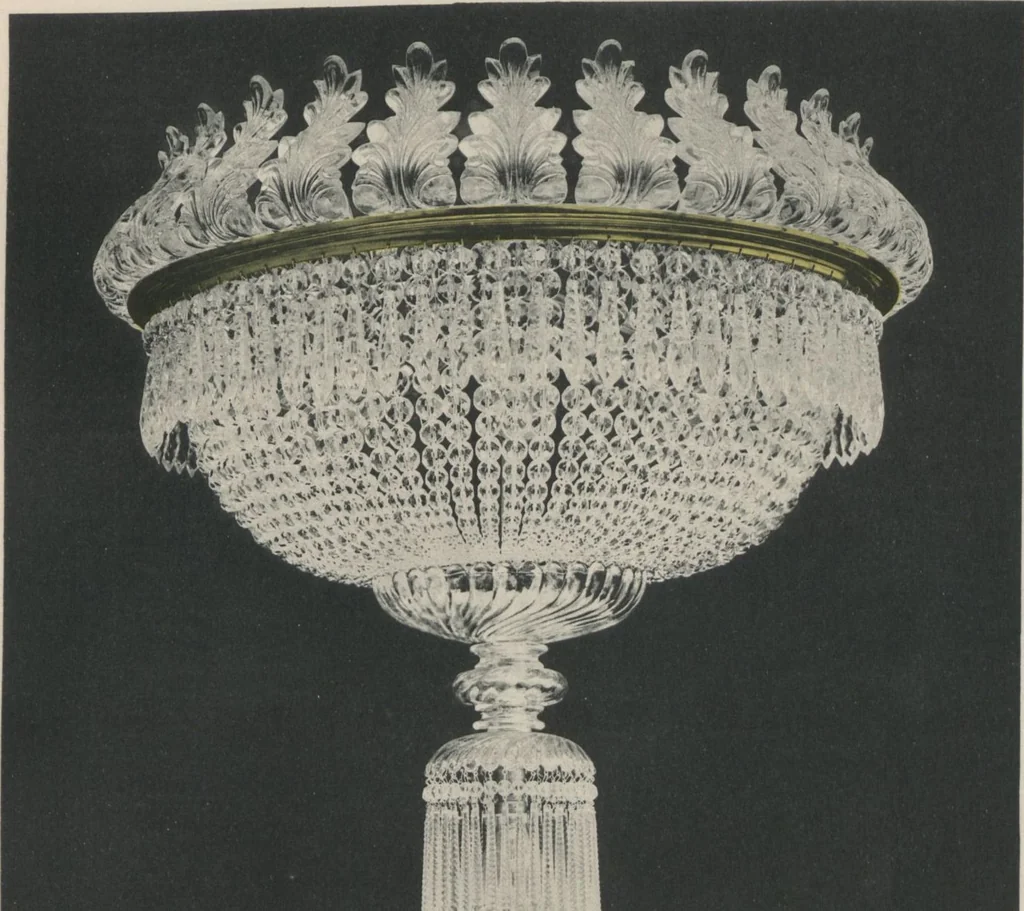 An illustration from Tarif des articles d'eclairage / Compagnie des cristalleries de Baccarat, 1907, leaf 99