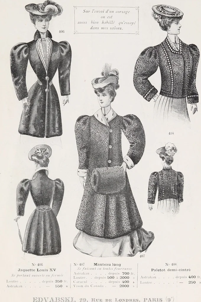 An illustration from Album de fourrures, 1906, leaf 13