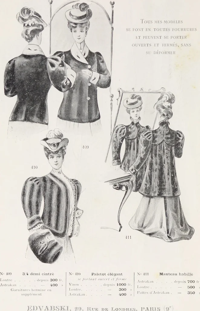 An illustration from Album de fourrures, 1906, leaf 14