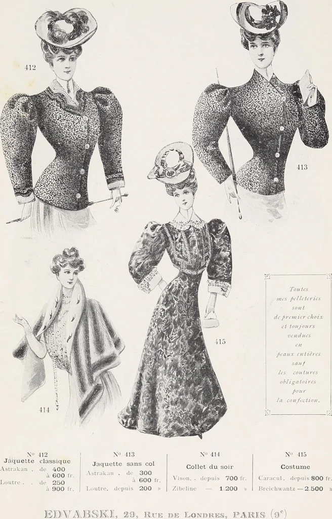 An illustration from Album de fourrures, 1906, leaf 15