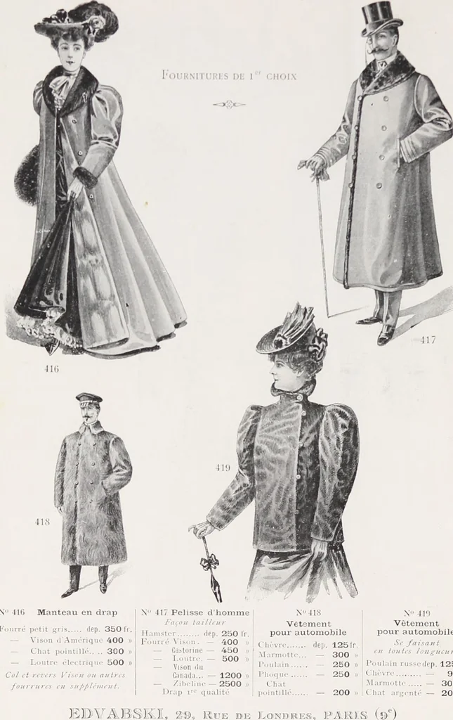 An illustration from Album de fourrures, 1906, leaf 16