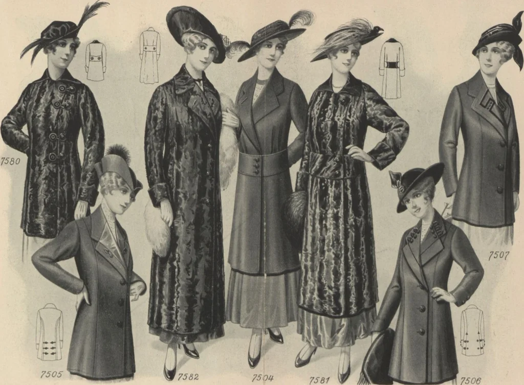 An illustration from Automne et hiver, 1915, 1915, leaf 7