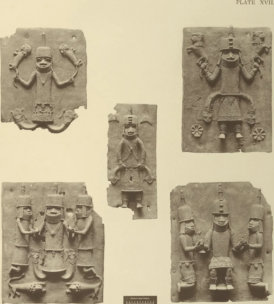 An illustration from Antiquities from the city of Benin and from other parts of West Africa in the British Museum / by Charles Hercules Read and Ormonde Maddock Dalton, 1899, leaf 102