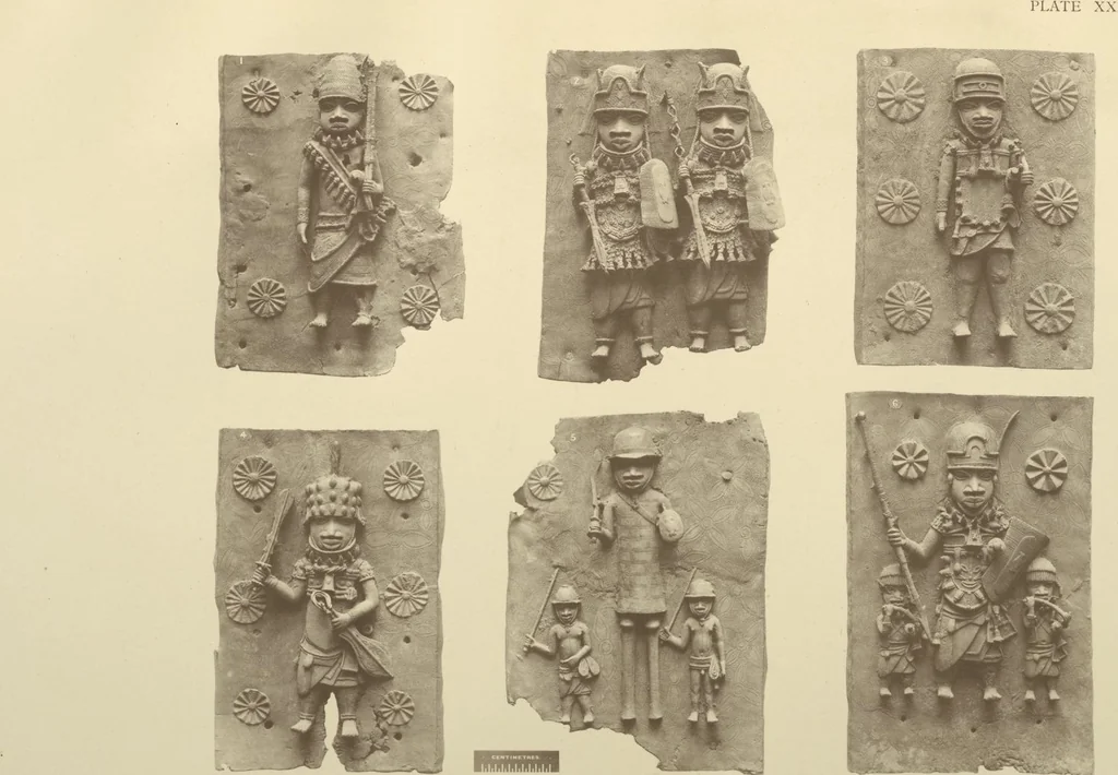 An illustration from Antiquities from the city of Benin and from other parts of West Africa in the British Museum / by Charles Hercules Read and Ormonde Maddock Dalton, 1899, leaf 108