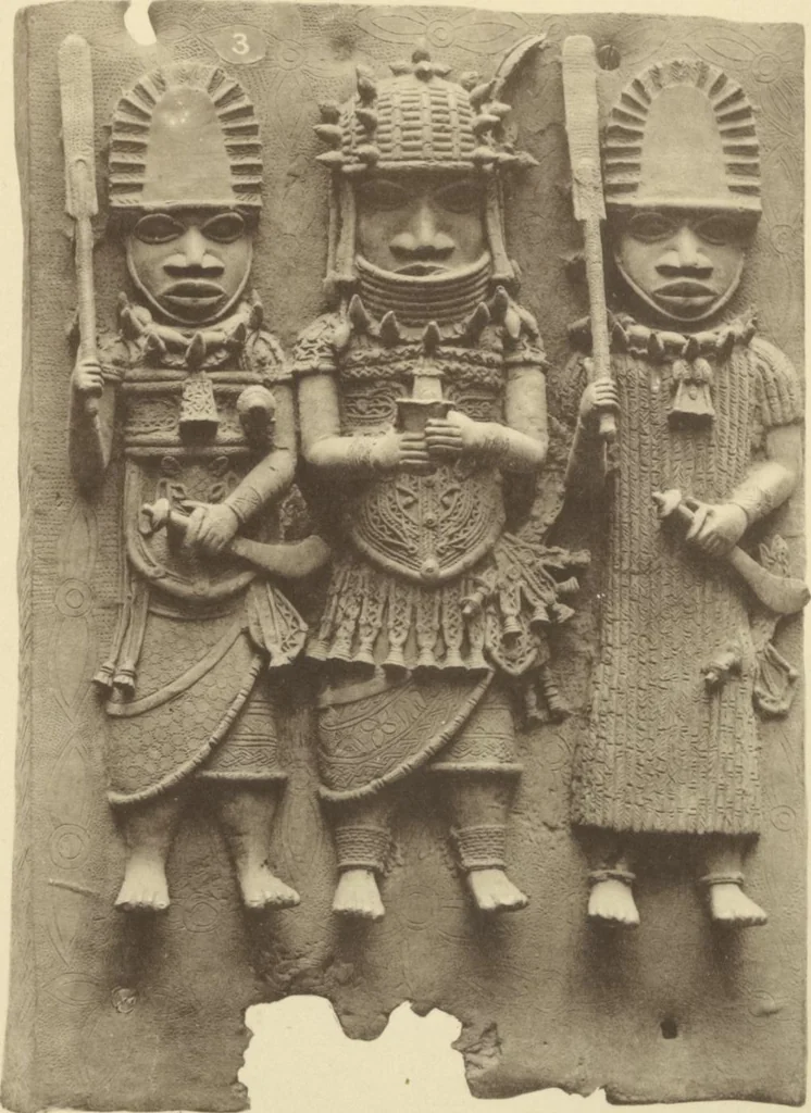 An illustration from Antiquities from the city of Benin and from other parts of West Africa in the British Museum / by Charles Hercules Read and Ormonde Maddock Dalton, 1899, leaf 110