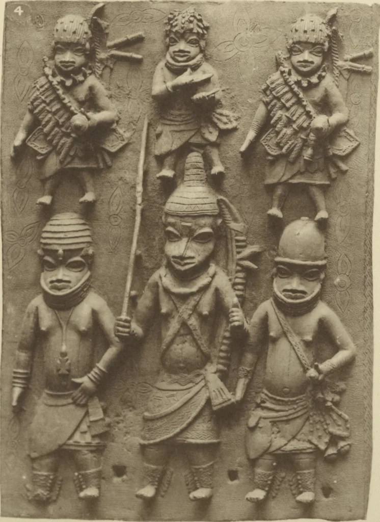 An illustration from Antiquities from the city of Benin and from other parts of West Africa in the British Museum / by Charles Hercules Read and Ormonde Maddock Dalton, 1899, leaf 110