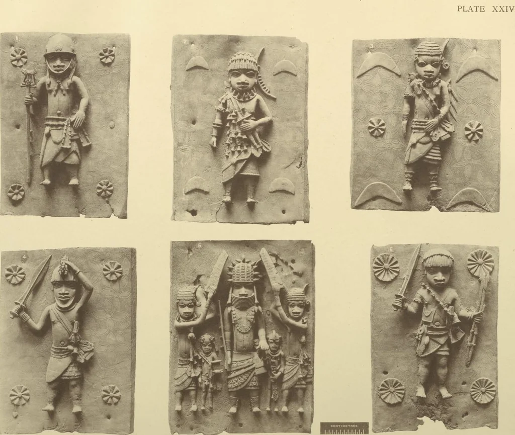 An illustration from Antiquities from the city of Benin and from other parts of West Africa in the British Museum / by Charles Hercules Read and Ormonde Maddock Dalton, 1899, leaf 116