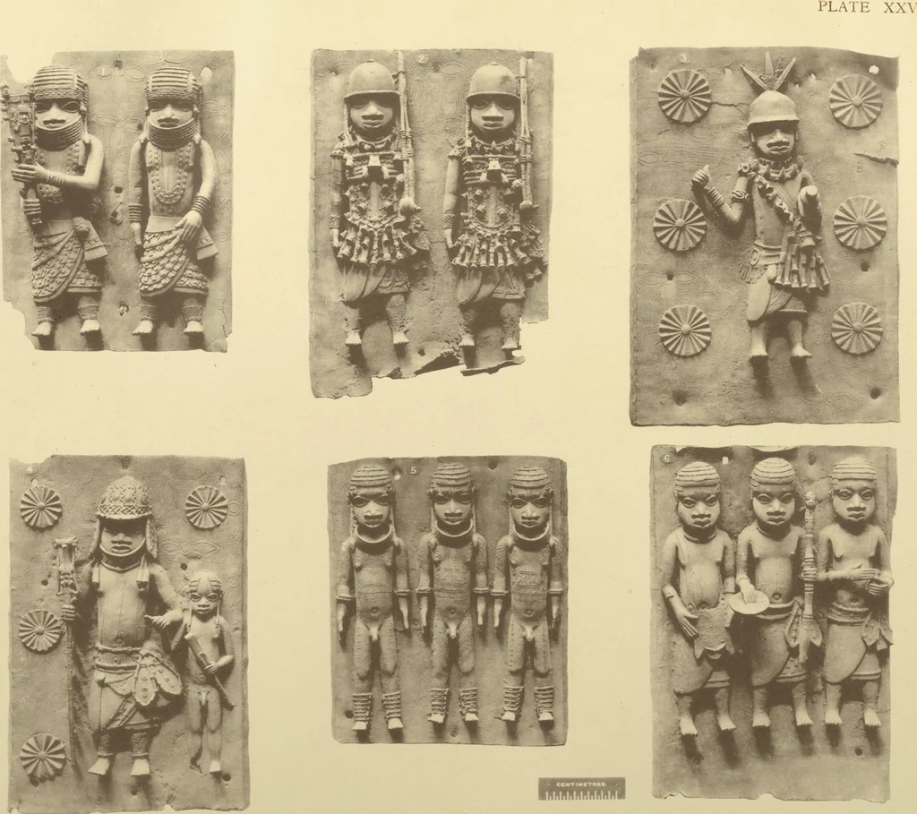 An illustration from Antiquities from the city of Benin and from other parts of West Africa in the British Museum / by Charles Hercules Read and Ormonde Maddock Dalton, 1899, leaf 118