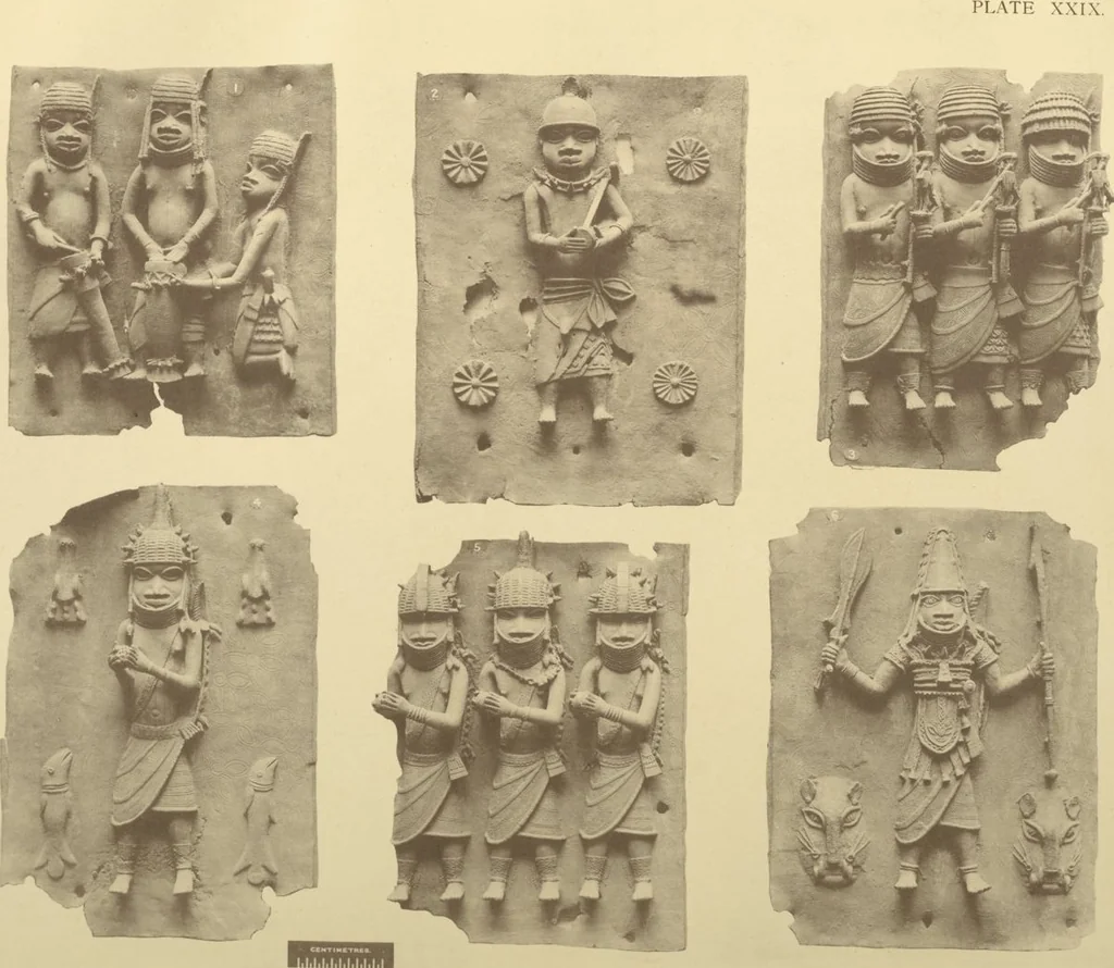 An illustration from Antiquities from the city of Benin and from other parts of West Africa in the British Museum / by Charles Hercules Read and Ormonde Maddock Dalton, 1899, leaf 126