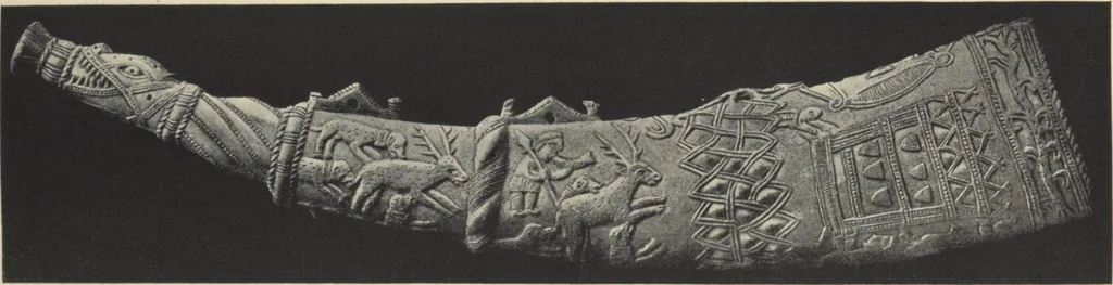 An illustration from Antiquities from the city of Benin and from other parts of West Africa in the British Museum / by Charles Hercules Read and Ormonde Maddock Dalton, 1899, leaf 39