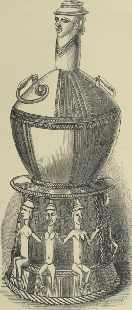 An illustration from Antiquities from the city of Benin and from other parts of West Africa in the British Museum / by Charles Hercules Read and Ormonde Maddock Dalton, 1899, leaf 45