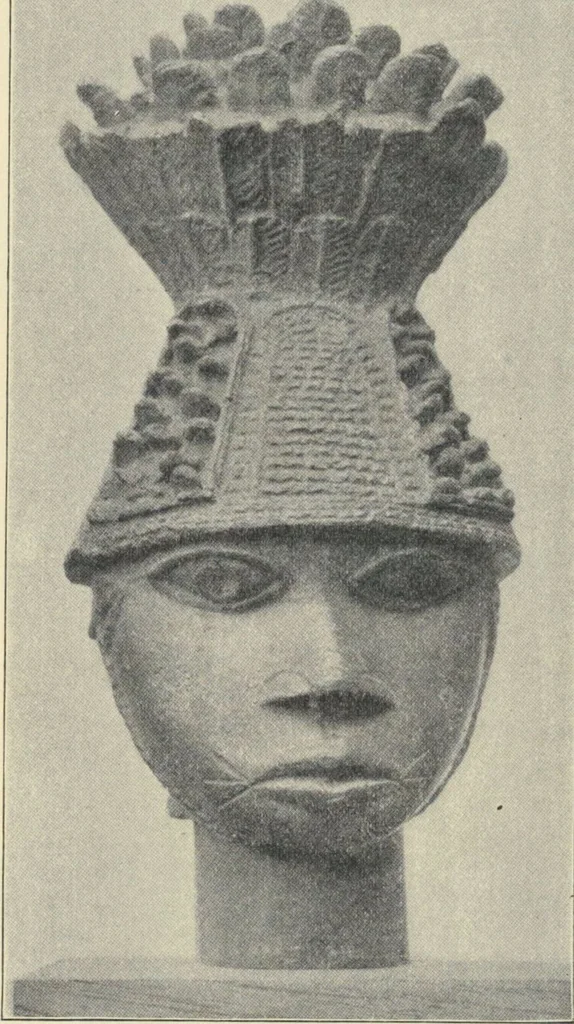 An illustration from Antiquities from the city of Benin and from other parts of West Africa in the British Museum / by Charles Hercules Read and Ormonde Maddock Dalton, 1899, leaf 68