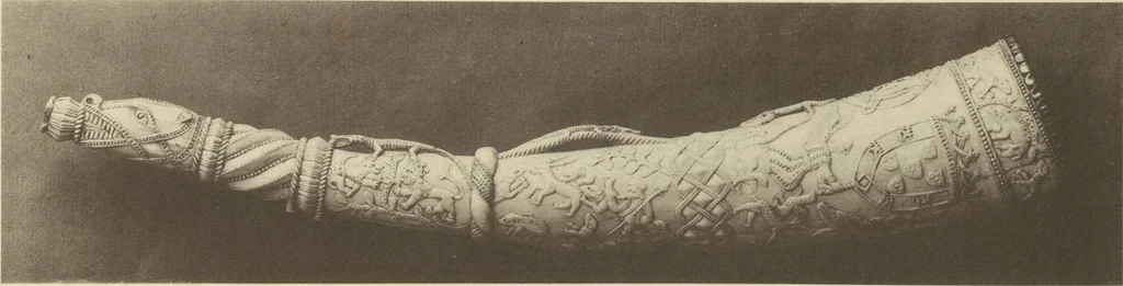 An illustration from Antiquities from the city of Benin and from other parts of West Africa in the British Museum / by Charles Hercules Read and Ormonde Maddock Dalton, 1899, leaf 70