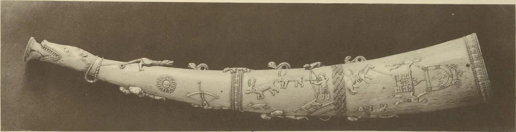 An illustration from Antiquities from the city of Benin and from other parts of West Africa in the British Museum / by Charles Hercules Read and Ormonde Maddock Dalton, 1899, leaf 70