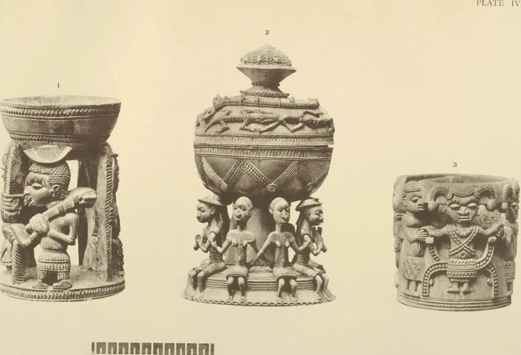 An illustration from Antiquities from the city of Benin and from other parts of West Africa in the British Museum / by Charles Hercules Read and Ormonde Maddock Dalton, 1899, leaf 76